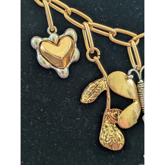 Zara Necklace Women Butterfly Floral Charms Gold Silver Mixed Festival Fairy NEW - Picture 5 of 12